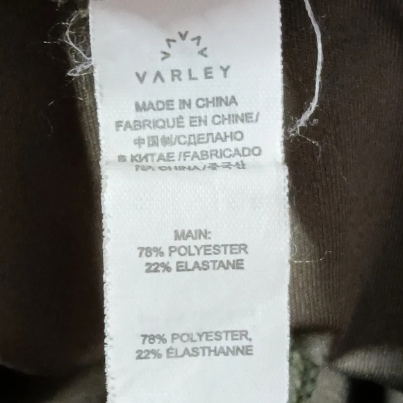 Varley Let's Go High Rise Leggings Brown Animal Print Medium - Picture 7 of 8